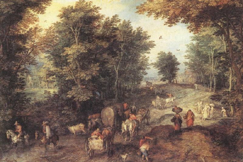Jan Brueghel The Elder Landscape with a Ford china oil painting image